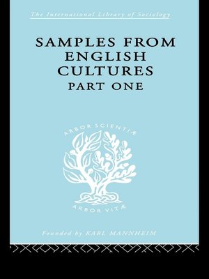 cover image of Samples from English Cultures